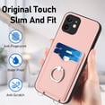 thumbnail image 3 of Allytechgroup iPhone 13 Mini Wallet Case for Women Men, Premium PU Leather Shockproof Hand Wrist Slim Fit Back Cover Phone Case for iPhone 13 Mini, Rosegold, 3 of 6