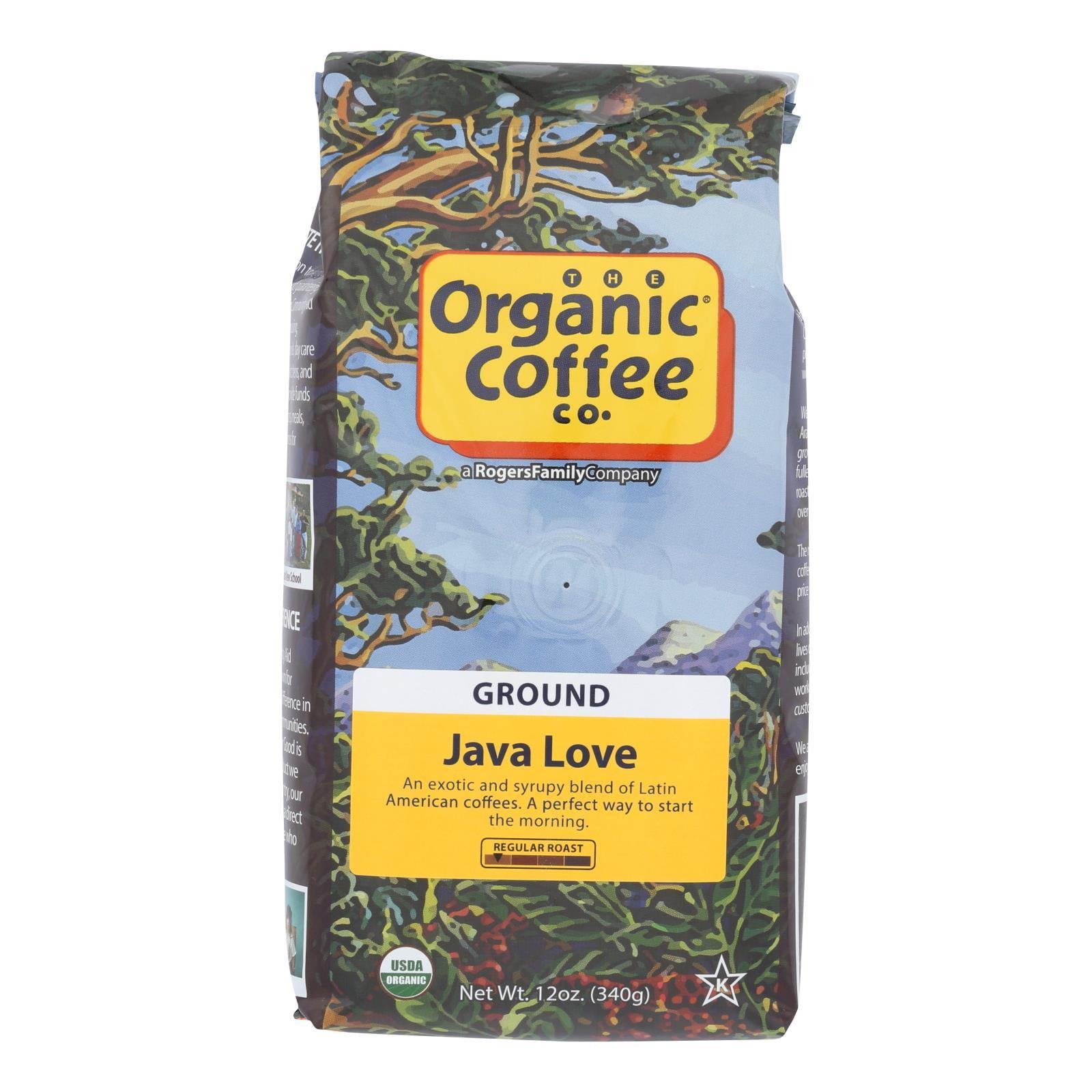 Organic Coffee Company Java Love Ground Coffee - Case Of 6/12 Oz Bags :  Target