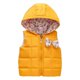 thumbnail image 1 of Gibobby Abrigos de invierno para niños y niñasNiños Niñas Sin Mangas Invierno Bowknot Color Sólido Chaleco De Lana Chaqueta Abrigo Caliente Outwear(Amarillo, 12-18 Meses), 1 of 4
