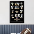 thumbnail image 3 of New Orleans Saints 27" x 39" Uniform Heritage Framed Art Print, 3 of 3