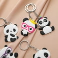 thumbnail image 5 of Masteelf Cartoon Panda Model Keychain Made of PVC Perfect for Decor Assorted Color Small Size Lightweight, 5 of 8