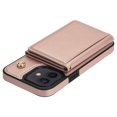 thumbnail image 5 of Crossbody Wallet Case Compatible for iPhone 12 Pro / iPhone 12 6.1", Folio Card Holder PU Leather Magnetic Clasp Shoulder Strap Purse Case for iPhone 12 Pro / iPhone 12 6.1" Protective Cover, Rosegold, 5 of 7