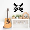 thumbnail image 2 of Play Ball Baseball - Beautiful Solid Steel Home Decor Decorative Accent Metal Art Wall Sign, 2 of 3