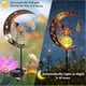 thumbnail image 4 of Solar Garden Ornaments Outdoor Fairy Solar Light Moon Star Crackle Glass Ball Stake Metal Lights Decorative Waterproof Warm White LED for Garden Pathw, 4 of 5