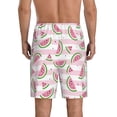 thumbnail image 3 of Kdxio Watermelon Print Mens Sleep Shorts Bottoms Soft Comfy Pajama Wear Pants with Drawstring Pockets, 3 of 7