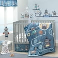 thumbnail image 6 of Bedtime Originals Robbie Robot Musical Baby Crib Mobile Soother Toy - Gray, 6 of 6