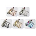 thumbnail image 1 of Mistaha 7 Pcs Ustensiles Réutilisables en Acier Inoxydable avec Sac Couverts Fourchette Cuillère Paille Baguettes, 1 of 8