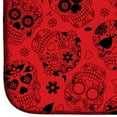 thumbnail image 4 of Day of the Dead Orange Dish Drying Mat, 4 of 7