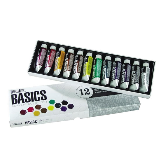 Liquitex BASICS Acrylic Paint Tube 12-Piece Set