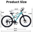 thumbnail image 6 of Ambifirner Mountain Bike for Men, 26 Inch Adult Bicycle , Full Suspension 21 Speed High-Carbon Steel Frame, MTB with Shock Absorption Fits Riders 57” - 65”, 6 of 8
