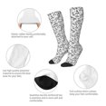 thumbnail image 6 of Daiia Sports Socks winter Ski Element Printed Novelty Crew Socks for Men Women Knee High Socks Cotton Socks Soft & Breathable Support Unisex Socks, 6 of 9