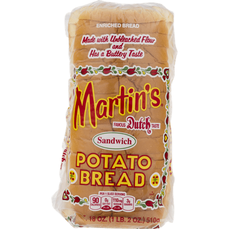 Martin's Sandwich Potato Bread- 16 slice 18 oz (4 (Best Bread Machine Sandwich Bread)