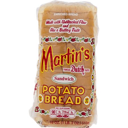 - Martin's Sandwich Potato Bread- 16 slice 18 oz (4 Bags)