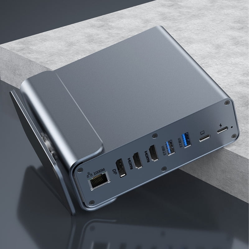 Zecic Power Workflow USB C Dock Hubs with Video Output Gigabit Ethernet Port 1000mbps