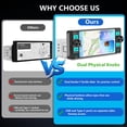 thumbnail image 2 of Radio para Auto GHIOPMZ Single Din con Apple CarPlay y Android inalámbricos, 2 of 9