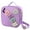 Purple, variant on Smiley Nylon Insulated Lunch Bag with Adjustable Shoulder Strap, Preppy Lunch Bag, Reusable School Girls Preppy Lunch Box, Kids Lunchbox, Lunch Box for Women