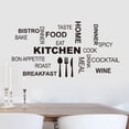 thumbnail image 3 of Decoración de cocina, 2 uds., letras en inglés, letras de pared, pegatinas de pared, calcomanías de pared adaptadas para la perfección, 3 of 11