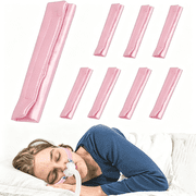 XIRQI 8 Pack Cpap Face Strap Cushion Cpap Headgear Pads Satin Cpap Mask Strap Covers Universal Sleep Apnea Headgear Cushion Supplies Comfortable Silk Reducing Red Marks(Pink)