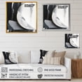 thumbnail image 4 of Designart "Black And Gold Harmony Of Marble II" Abstract Marble Wall Decor, 4 of 5