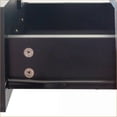 thumbnail image 5 of Hair Desks | Black Modern Storage Desk with Drawers, Cabinet & Hair Dryer Holes | MDF, Black, 5 of 18