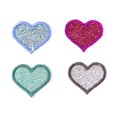 thumbnail image 2 of Retro Pop Glitter Heart Mini Patches, 4 Ct. by Horizon Group Usa, 2 of 3
