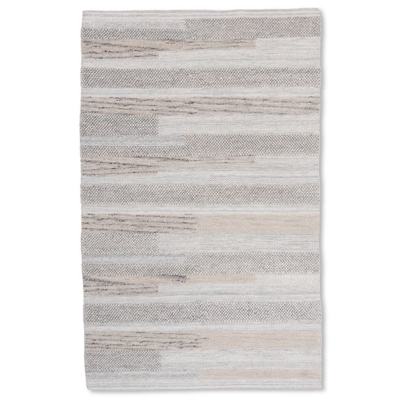 Tapis Gris Tissé à la Main Hygge 9'x12 Pieds