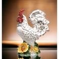thumbnail image 2 of Ceramic Large White Rooster with Sunflower 7.5x12.5x15.25, 2 of 3
