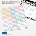 thumbnail image 6 of Cow Prints | 2027 15.5x11" Desk Pad Calendar | Sticker Sheet, 6 of 8