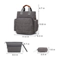 thumbnail image 2 of Bolsa de pañales Mochila Bolsas de pañales de viaje a prueba de agua de gran capacidad con, 2 of 8