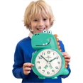 thumbnail image 1 of Kids Alarm Clock Boys,Snooze and Night Light,Non Ticking Analog Battery Operated Learning Clocks,Time to Wake Up Bedside Clock, Dino Gifts for Toddler, 1 of 5