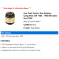 thumbnail image 2 of Rear Outer Control Arm Bushing - Compatible with 1986 - 1993 Mercedes-Benz 300E 1987 1988 1989 1990 1991 1992, 2 of 2