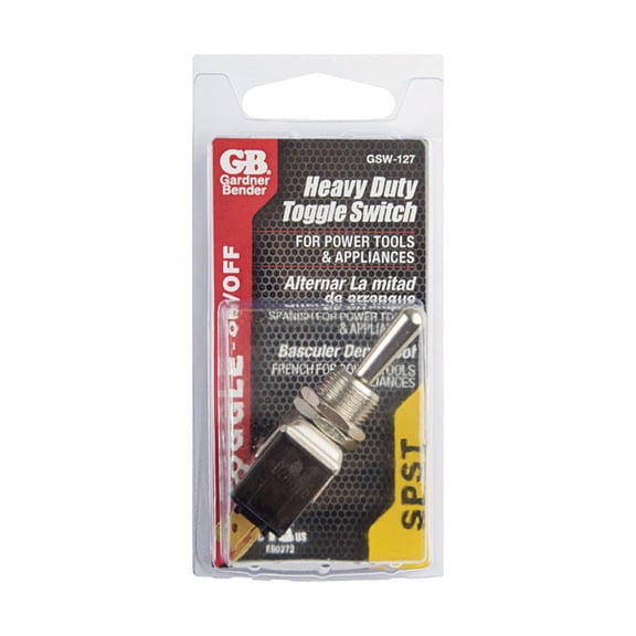 Gardner Bender  Toggle  Toggle Tab Switch  Silver  1 pk