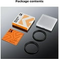 thumbnail image 6 of K&F Concept 37-40.5mm(2 Pcs) Step-Up Ring Adapter, 37mm to 40.5mm Step Up Filter Ring for 37mm Lens Install 40.5mm ND CPL UV Lens Filter, 6 of 6
