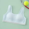 thumbnail image 2 of Razzly Juniors Girls Sports Bra Active Underwear Comfortable Breathable Support For Teen Girls 12 15 Years Daily Wear And Workout Seamless Soft Fabric Stretch Fit Youth(Light Blue,14-16 Years), 2 of 9