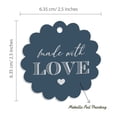 thumbnail image 6 of Inkdotpot Made With Love Text Bottle Tag Real Silver Foil Favor Hang Tags Pack Of 50, 6 of 6