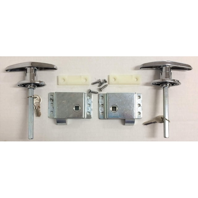 Vintage Technologies RV Trailer Double T Handles & Slam Latches DL11