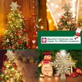 thumbnail image 4 of Parte superior del árbol de Navidad iluminada con proyector de copos de nieve dorados, L Rojo Verde, 4 of 5