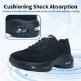 thumbnail image 3 of JOYFON Women Running Shoes Tennis Athletic Sneakers Cushioned Non Slip Lightweight Walking Shoes SolidBlack Size 6.5, 3 of 6