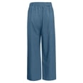 thumbnail image 5 of Bibifish Womens Pants Slate Pleated Waist Lightweight Baggy Tapered Leg Pants Outdoor Trips Daily Wear Trousers With Side Pockets, 5 of 6