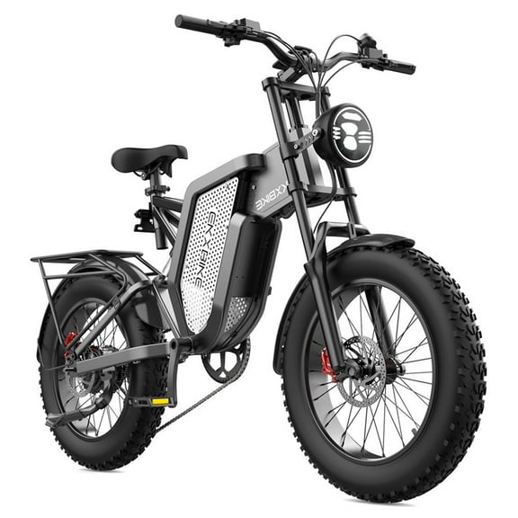 EKXBIKE X20 2000W 48V 35Ah Removable Battery Mountain Bike，MTB Electric Bike for Adults 20" Fat Tire Electric Motorcycle,Full Suspension Electric Bicycle UL2849