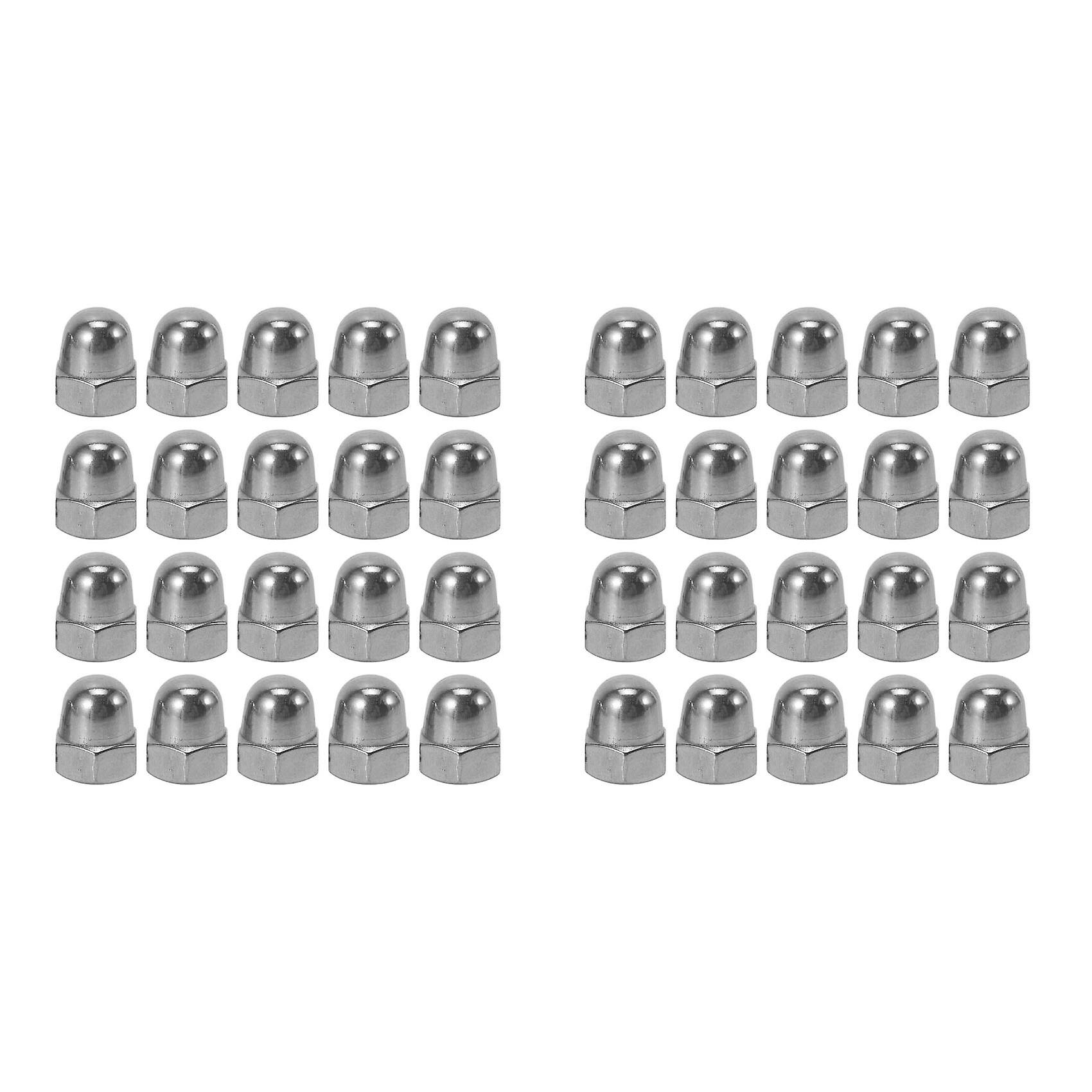 IIVVERR 3/8 Thread Dia Dome Head Stainless Steel Cap Acorn Hex Nuts 6pcs (3/8' 'Rosca Dia Dome Head Acero Inoxidable Casquillo Bellota Tuercas