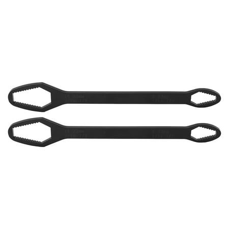 

2Pcs Universal Wrench Star Double Ended Self Tightening Adjustable Tools 822mm 260mm Long H(Black Electrophoresis)