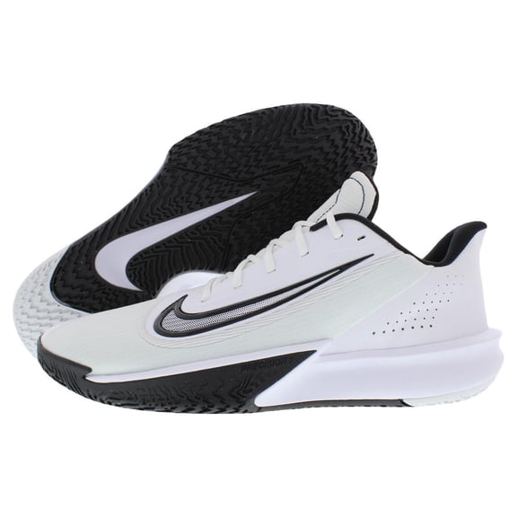 Nike Precision VII Unisex Shoes Size 14, Color: White/Black