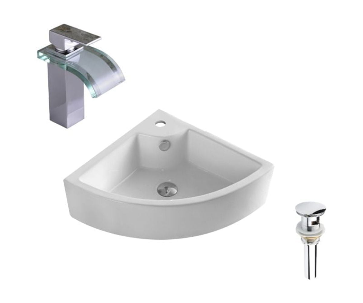 DROP Bath and Kitchen DR091329 Bathroom Vessel Sink Set