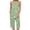 02-Green, variant on Capri Pajamas for Women Sets 2 Piece Sleeveless Lounge Set Tank Tops & Capri Pants Mom or Granny Pjs