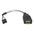 thumbnail image 3 of StarTech.com 6 Po USB 2.0 A to USB 4 Pin to Motherboard Header Adapter F/F - Câble USB - USB (F) vers 4 Pin USB 2.0 Header (F) - USBMBADAPT - Câble USB - USB (F) vers 4 Pin USB 2.0 Header (F) - 5.9 Po - pour P/N : 35FCREAD, 35FCREADBK, 35fcrem, 3 of 4