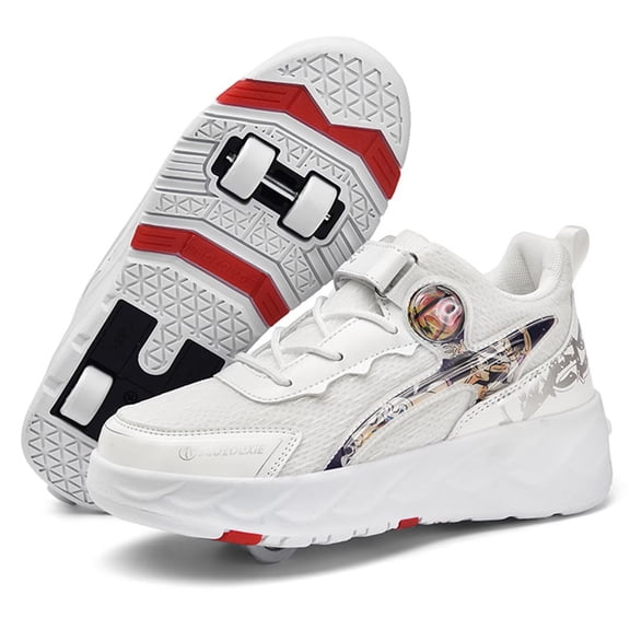 Yiomxhi Kids Roller Shoes, Boys Girls Sneakers with Wheels, Become Sport Sneaker for Birthday Children Christmas Gift, Adjustable Roller Skates Suitable for Men Women