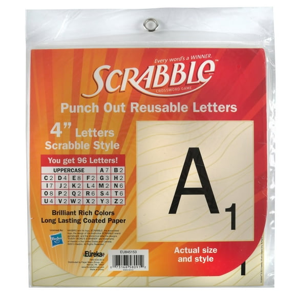 Eureka Regreso a la Escuela Scrabble Punch Out Deco Letras D Eureka Eureka