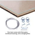 thumbnail image 6 of ArtToFrames 21" x 21" Satin Black Reverse Step Picture Frame, 21x21 inch Black Wood Poster Frame (WOM-1419), 6 of 9