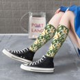 thumbnail image 6 of Picia Women Crew Soft Moisture-wicking Socks Lilies Flowers Pattern Design Cotton Socks, One Size fit All, 6 of 9
